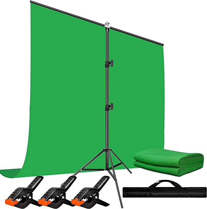 Green Screen Backdrop with Stand Kit